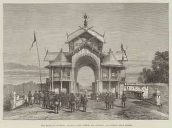 Der Manipur-Skandal, Palasttore, wo Mr. Quinton und andere ergriffen wurden